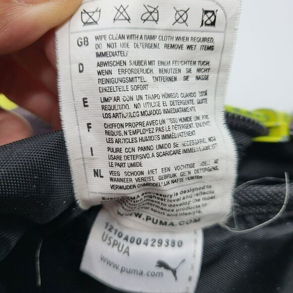 Puma Procat 16" Purple Neon Black School Travel Check Plaid Book Bag Backpack - Picture 11 of 12